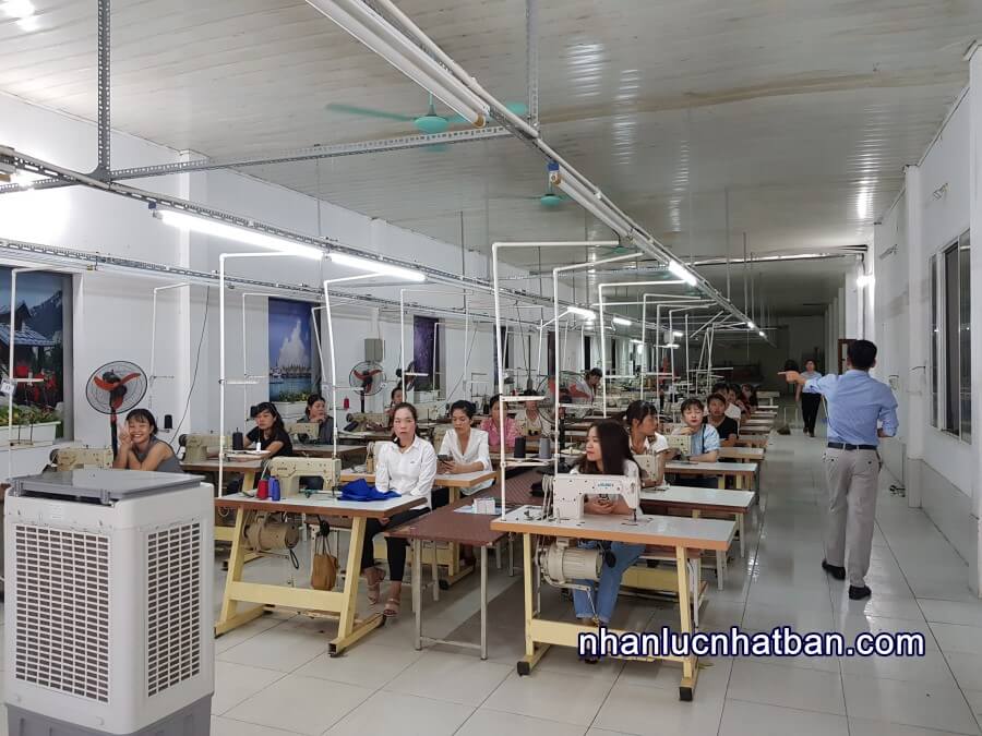 Thi tay nghề đơn hàng may mặc đi Nhật